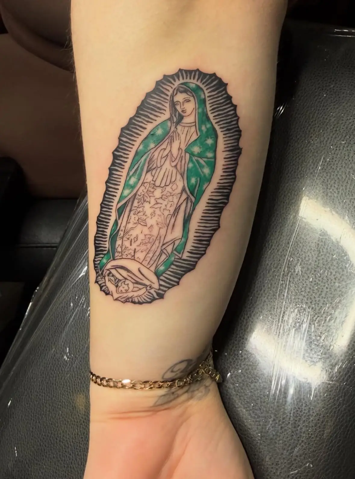 Color Virgin of Guadalupe tattoo