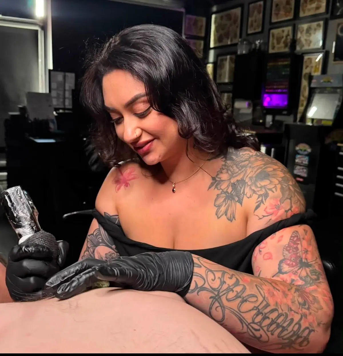 Xiomara “Nena” Alvarez at Only 4Ever Tattoo Studio
